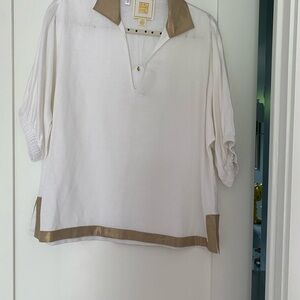 Emily McCarthy 100%linen top. Never worn, with tags.